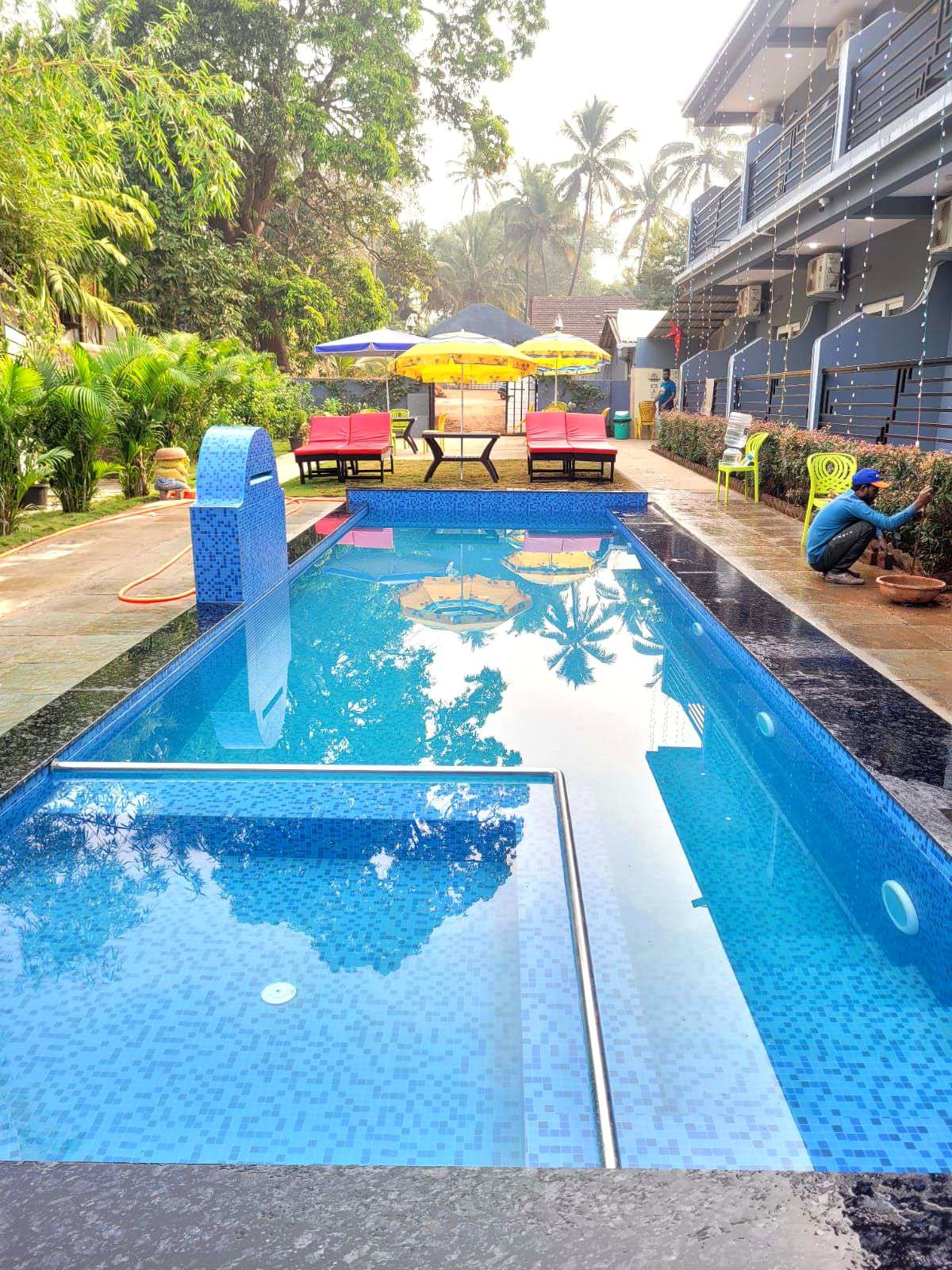 Swimming pool in daylight